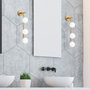 Opviq Lámpara de Pared Bohemia Oro Brillante